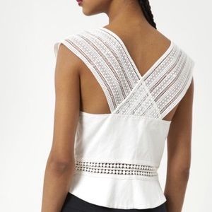 Rebecca Minkoff white thick strap Sleeveless top-NWT